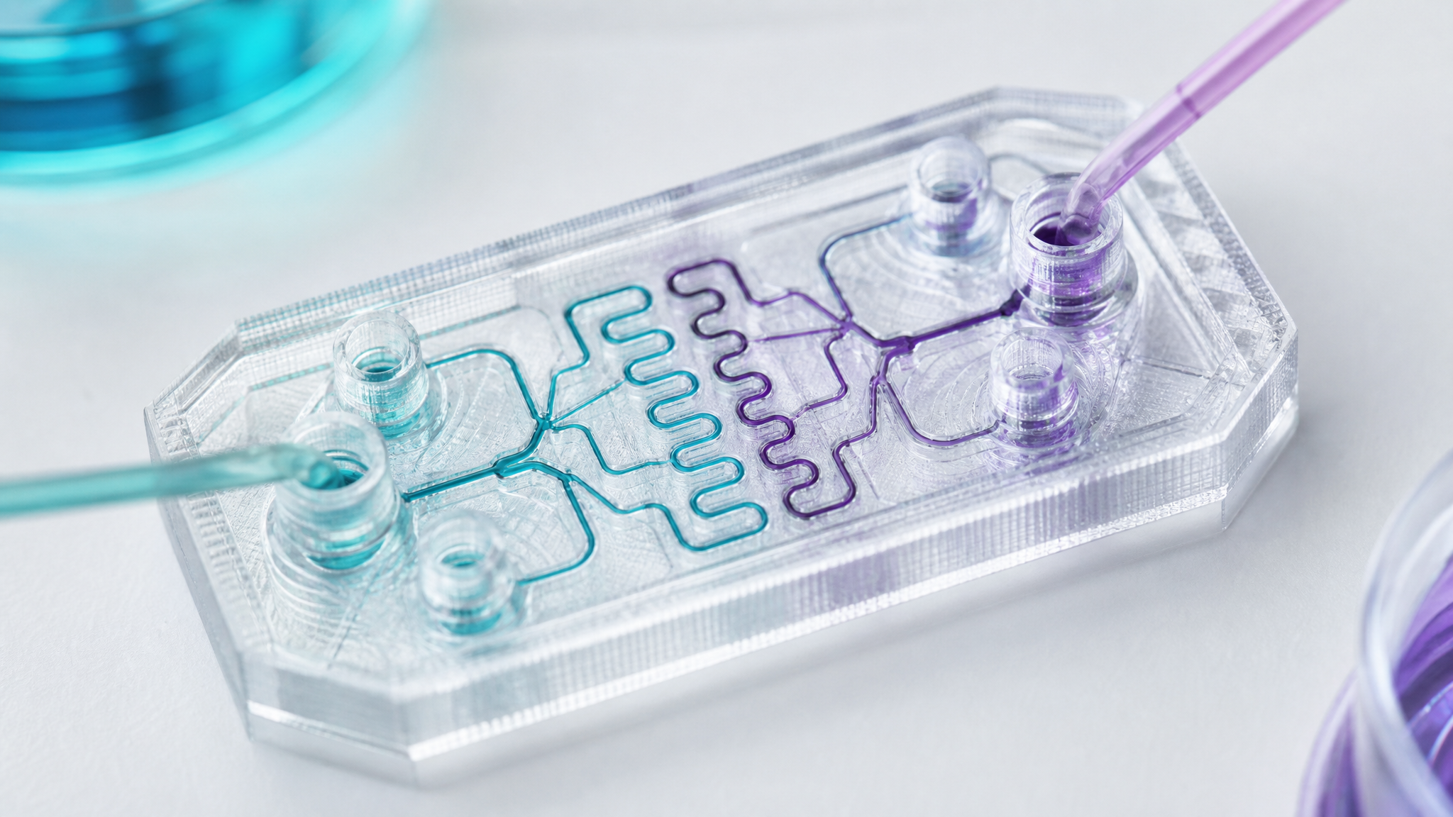 3D printed microfluidic lab-on-a-chip